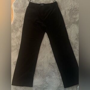 Ann Taylor Black Velvet Straight Leg Pants